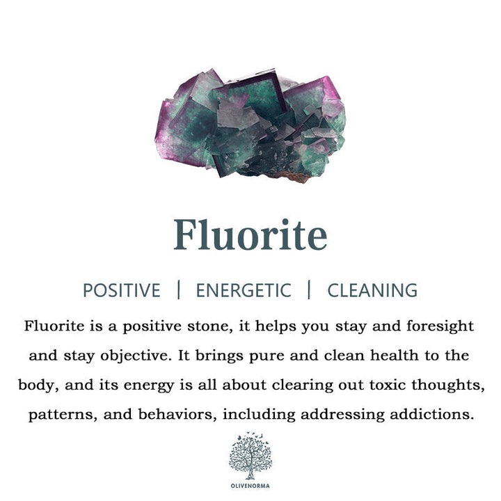 Fluorit Edelstein, grün-violett, energetisch, positiv, reinigend, Heilstein, Kristalltherapie