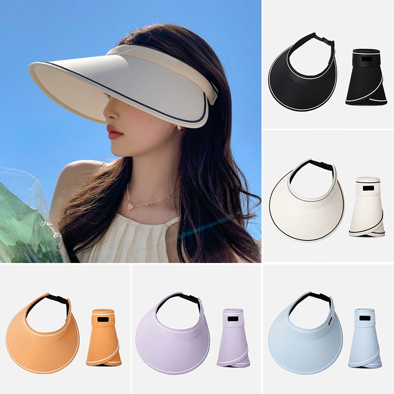 Trendy klobouk s rolovaným lemem a extra ochranou – FoldSun Pro