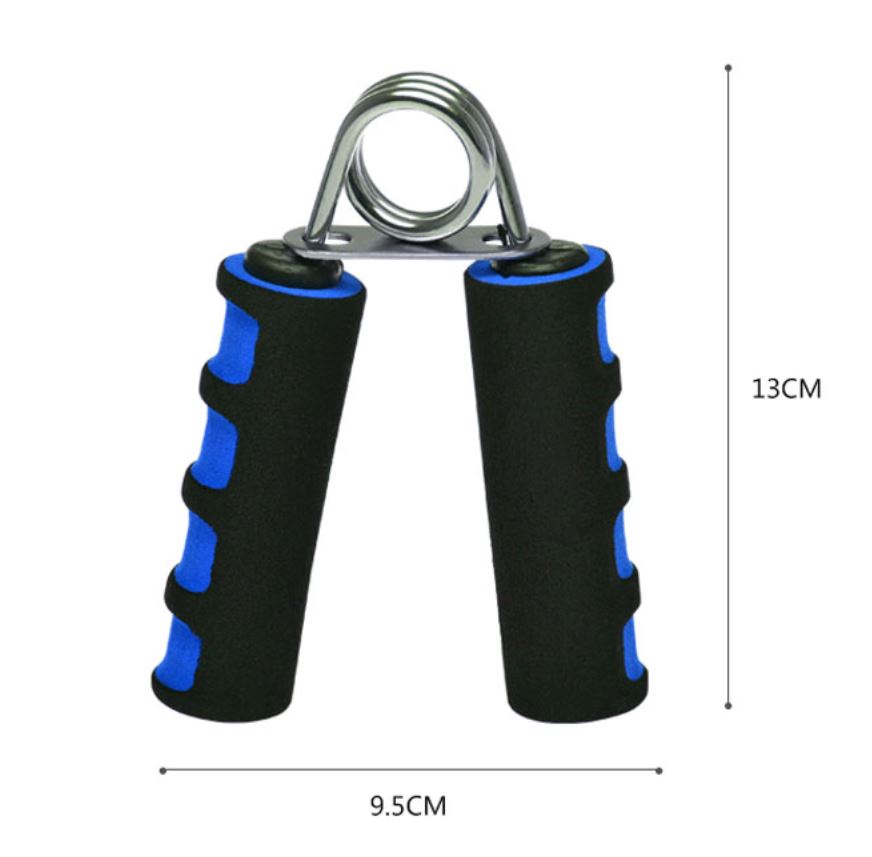 Schwarz-blauer Schaumstoff-Handtrainer, 13cm, Fitnessgerät für Handkrafttraining.