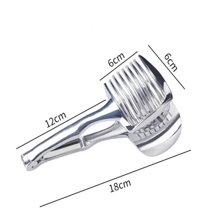 Metallschneidegerät für Gemüse, 18 cm, Edelstahl, ergonomisch, Küchenzubehör.