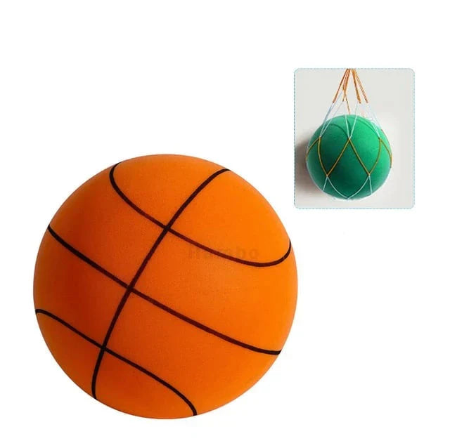 Geräuschloser Basketball orange, leise, ideal für drinnen, Kinder, geräuscharm, langlebig.