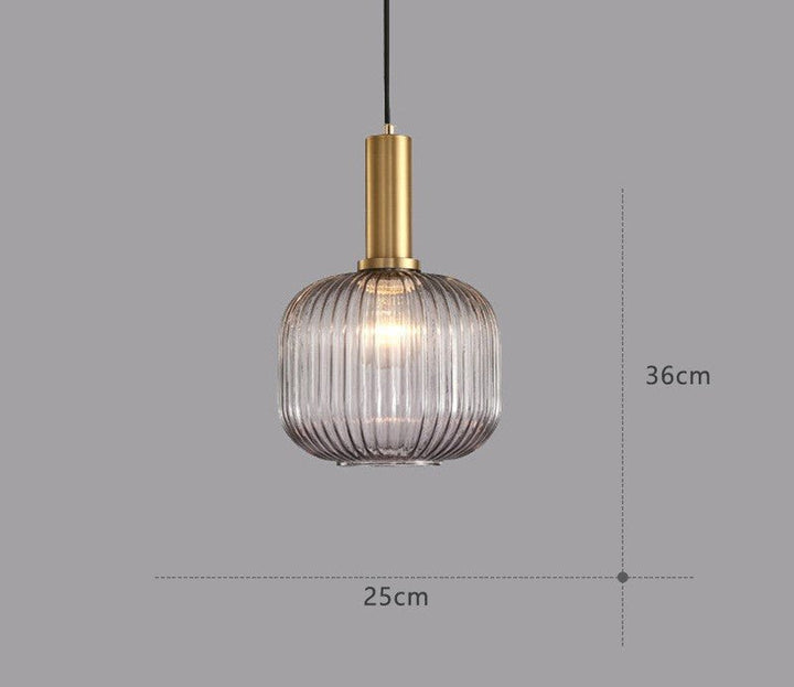 Graue Glas-Hängelampe, 36cm, dänisches Design, modernes Interieur, Beleuchtung.