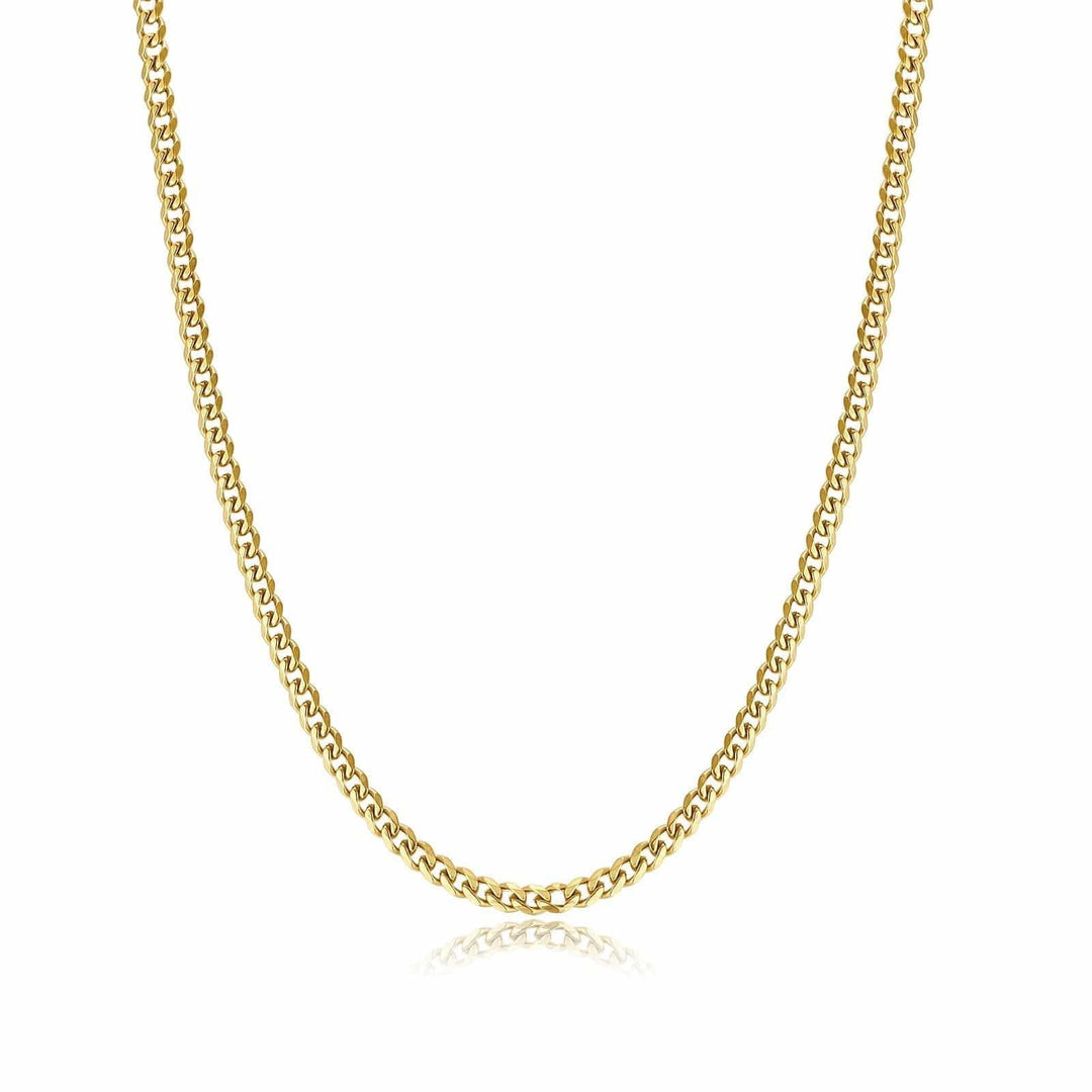 Goldene Herren-Halskette, Kettenmuster, elegantes Schmuckdesign, modisches Accessoire.