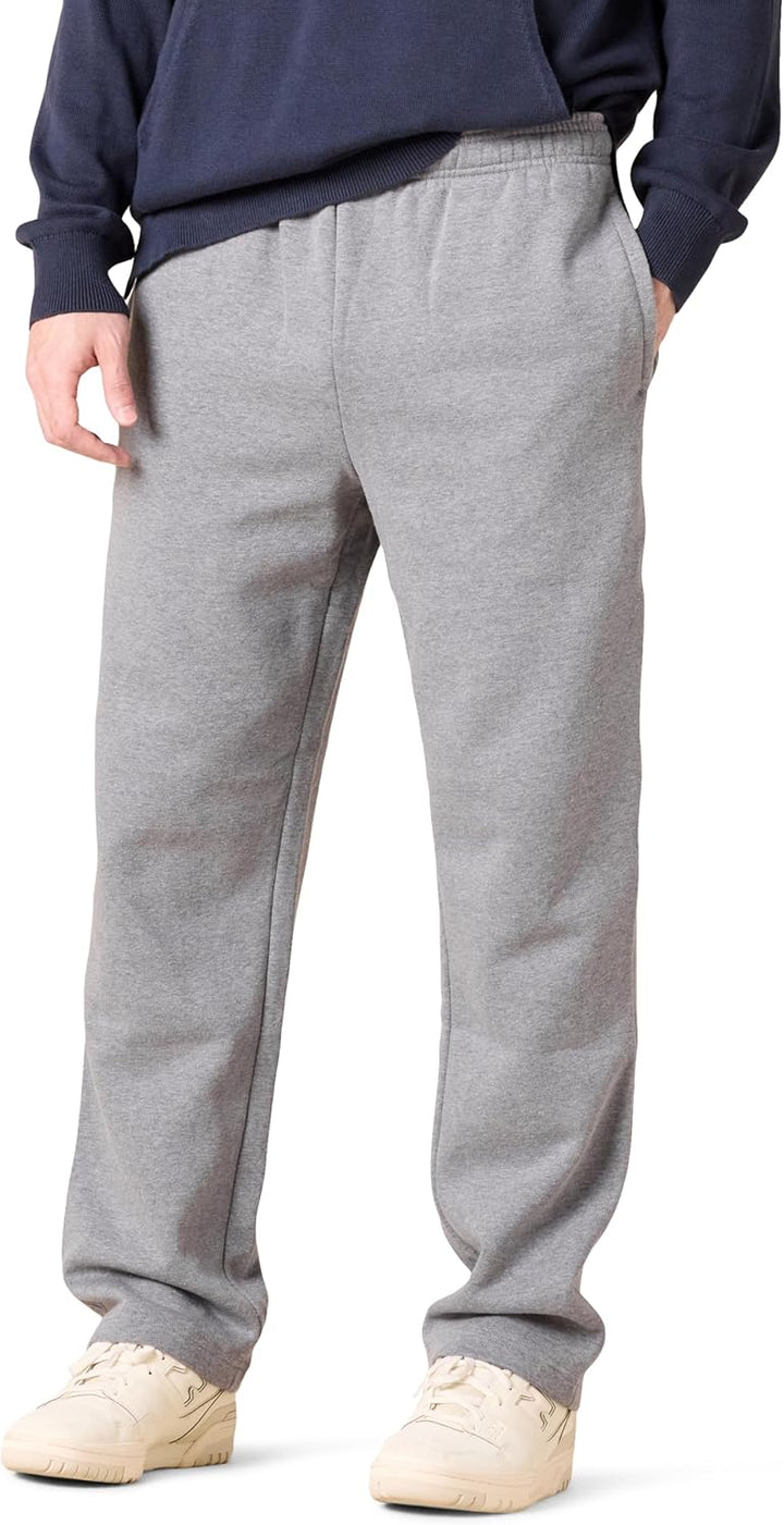 Graue Jogginghose Herren, Baumwolle, bequem, elastischer Bund, Freizeitmode, Sportbekleidung