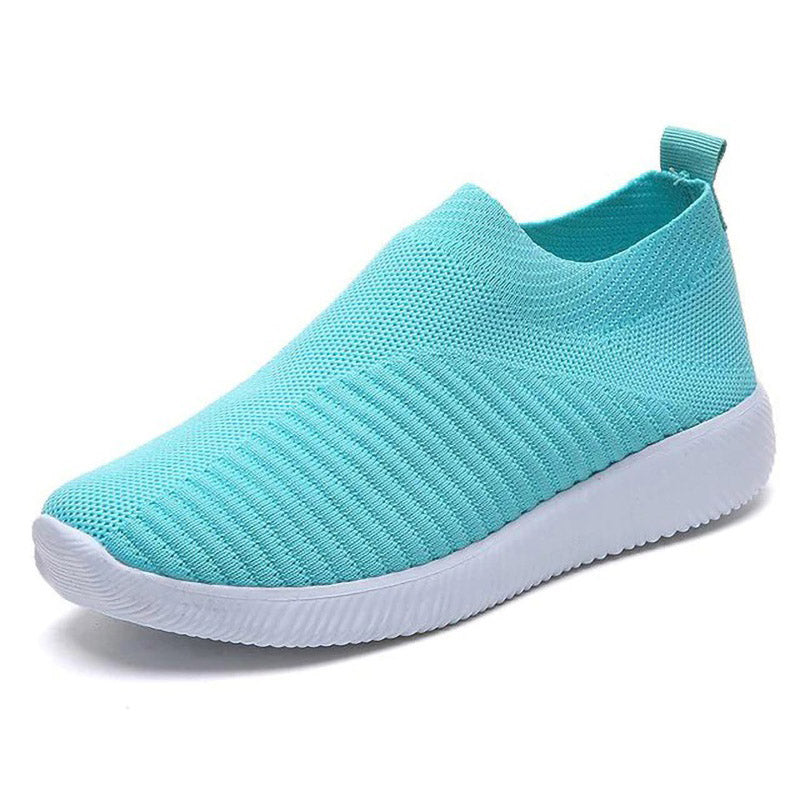 Türkiser Sneaker, atmungsaktiv, rutschfeste Sohle, Unisex-Freizeitschuh, leicht, modern.