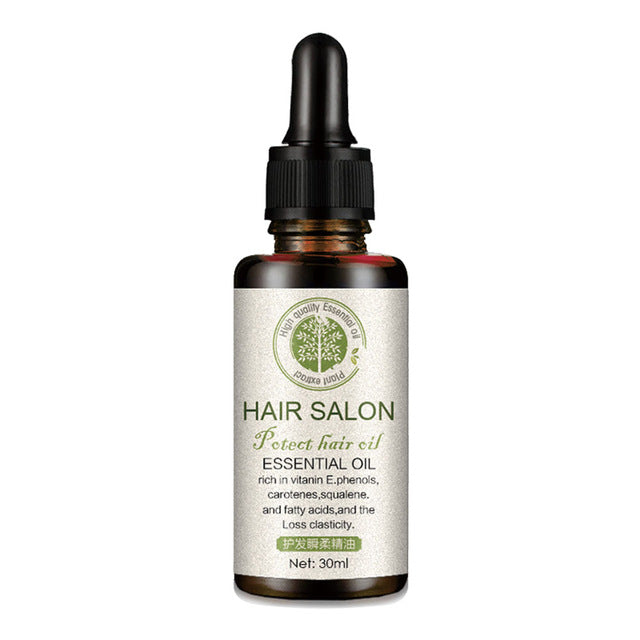 Braunes Fläschchen Haaröl mit Pipette, 30ml, reich an Vitamin E, für Haarpflege.