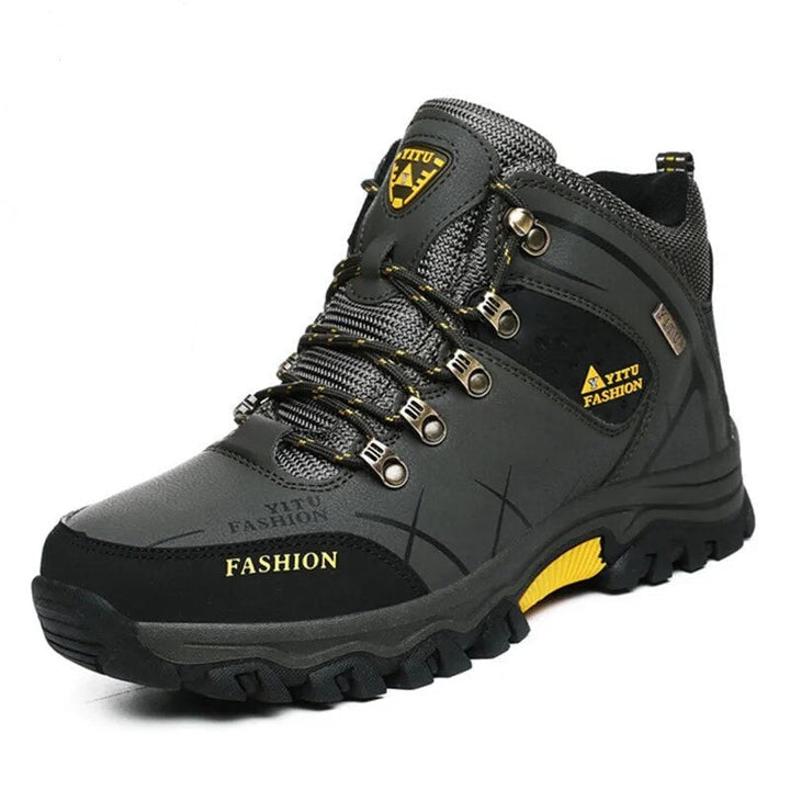 Armeegrüner Wanderschuh, wasserdicht, rutschfest, Outdoor, Herren, robust, langlebig.