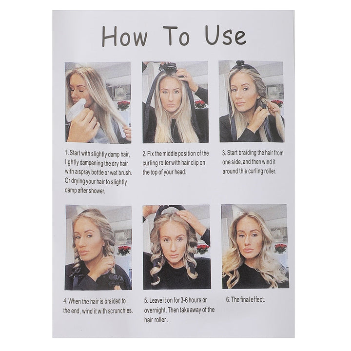 Anleitung zur Verwendung eines Haarrollers, Schritt-für-Schritt-Bilder, blonde Frau, Lockenstyling.