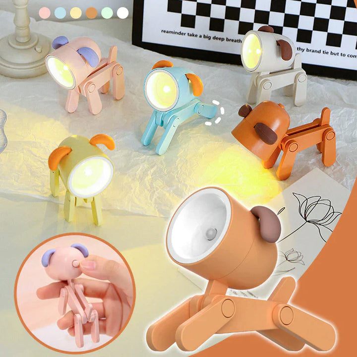 Niedliche Hundetischlampen in verschiedenen Farben, LED, verstellbar, Kinderzimmer-Dekoration.
