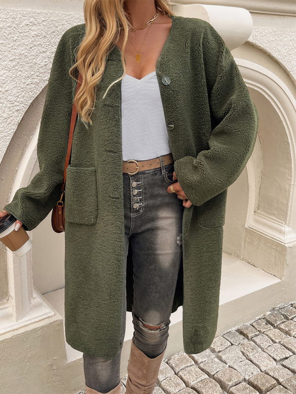 Lang Fleece dámská bunda s knoflíkovým zapínáním – Elara