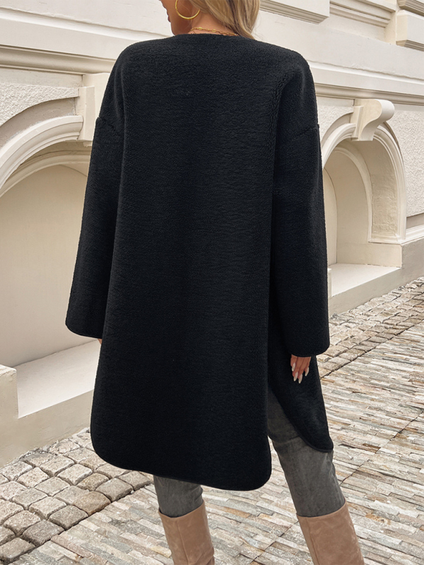 Lang Fleece dámská bunda s knoflíkovým zapínáním – Elara