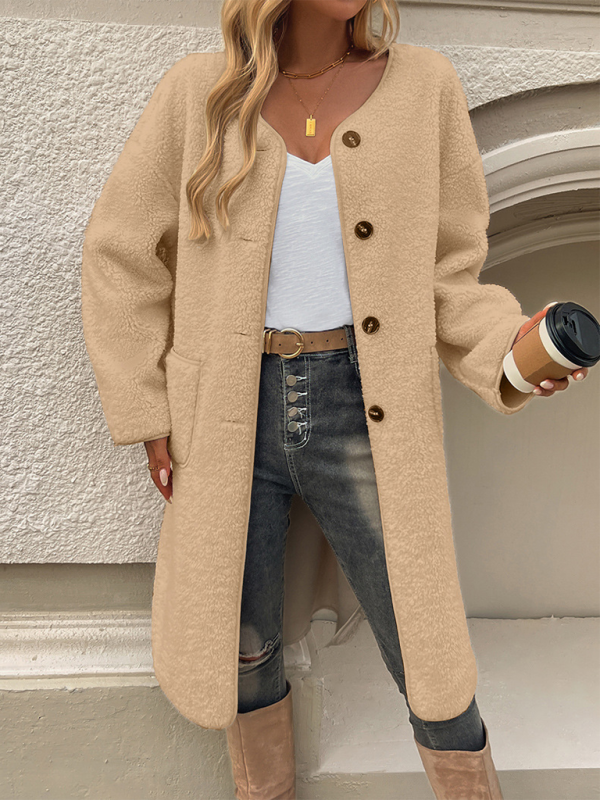 Lang Fleece dámská bunda s knoflíkovým zapínáním – Elara