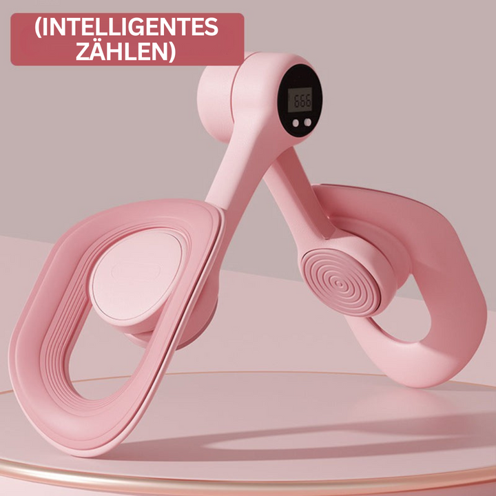 Rosa Fitnessgerät mit digitalem Zähler, FlexFit Pro, für Heimtraining, intelligentes Zählen.