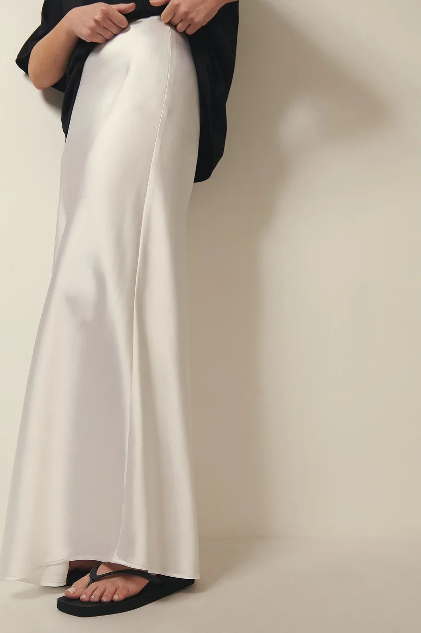 Sukně z atlasu s vysokým pasem – Leona
