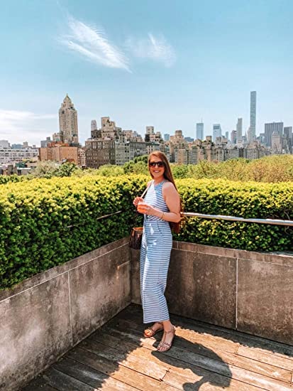 Pruhovaný dámský overal s překříženým výstřihem – Vivienne