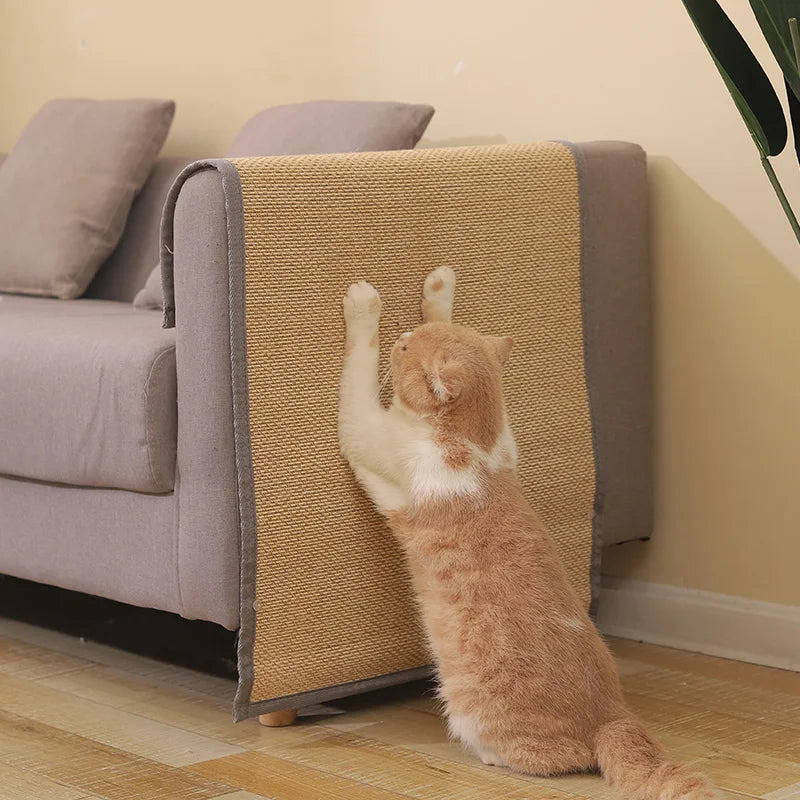 Katzenkratzschutz für Sofa, beige, Sisal, schützt Möbel vor Kratzern, Katzenzubehör.
