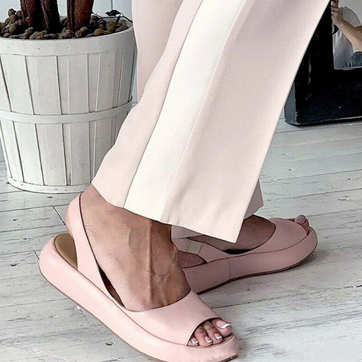 Damen Sommerschuhe, rosa Sandalen, bequem, modisch, rutschfest, ideal für Sommeroutfits.