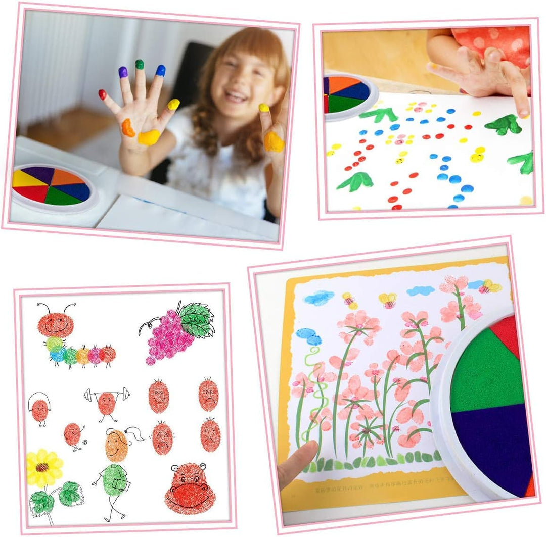 Kindermalset Fingerfarben, bunt, kreativ, ungiftig, für Kinder, Kunstprojekte, Malspaß.