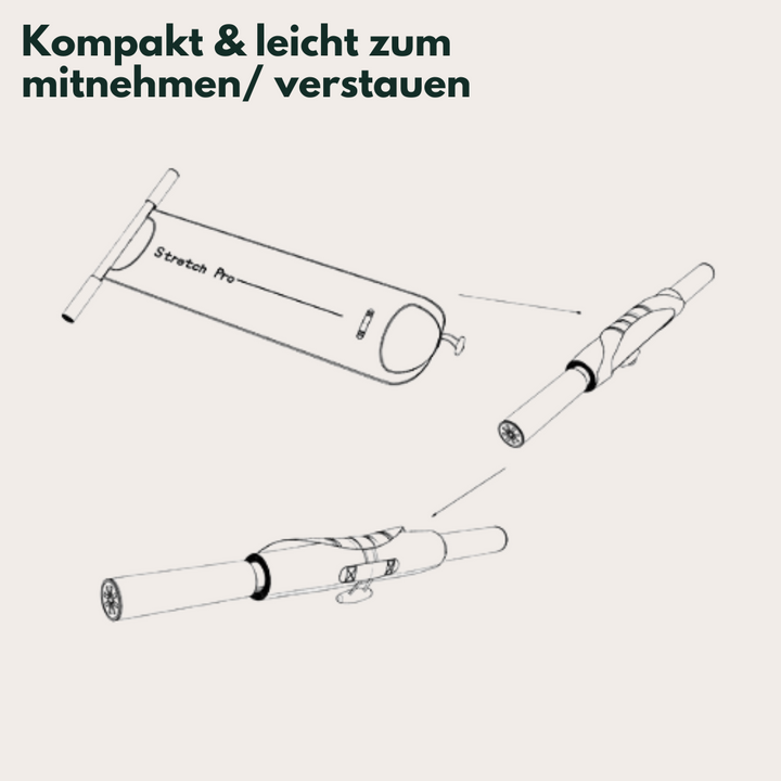 Zusammenklappbarer Teleskop-Wanderstock, leicht, kompakt, ideal für Reisen und Outdoor-Aktivitäten.