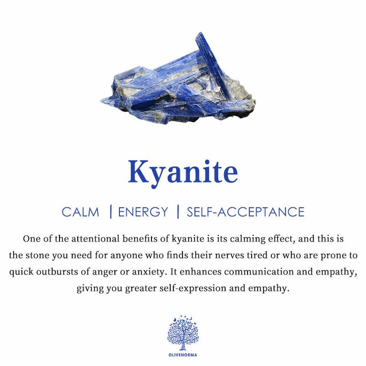 Blauer Kyanit-Kristall, beruhigend, energetisierend, Selbstakzeptanz, Heilstein, Mineralien.