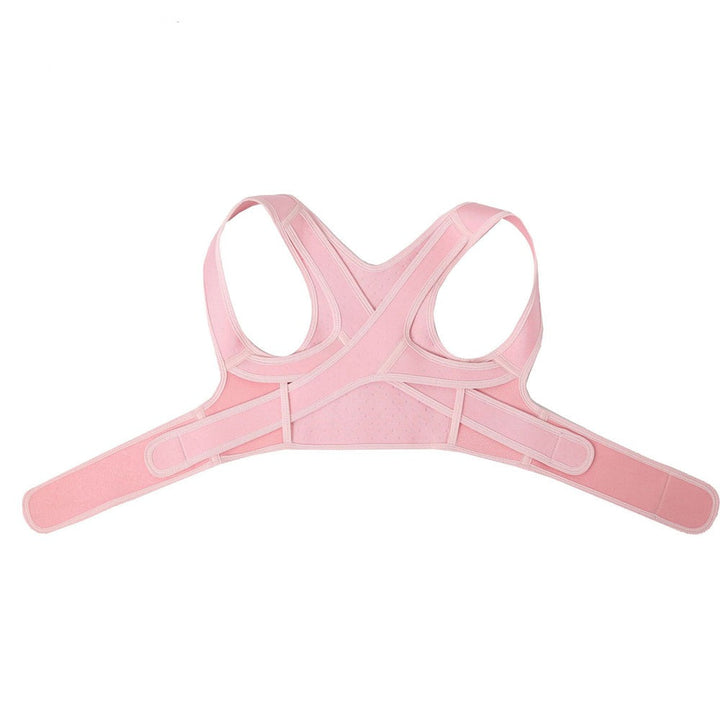 Rosa Haltungskorrektur-Gurt, Rückenstütze, Schmerzlinderung, verstellbar, Unisex.