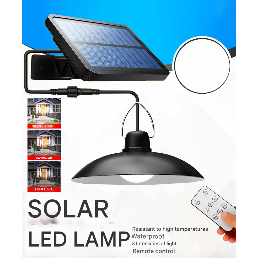 Bezdrátový solární LED lampový set s dálkovým ovládáním – TwinRay