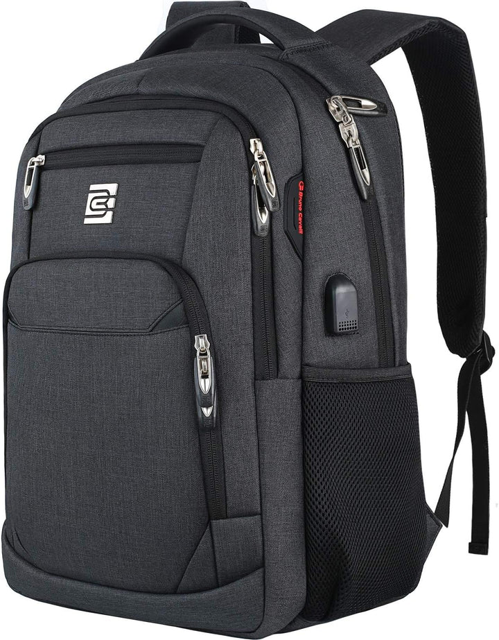 Tenký batoh proti krádeži na notebook s USB nabíjecím portem