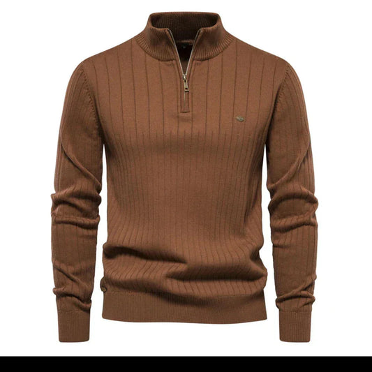 Pánský podzimní svetr na zip – Daan