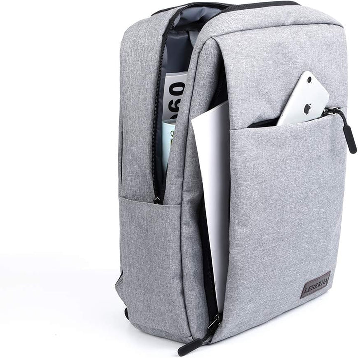 Štíhlý voděodolný batoh na notebook s USB portem