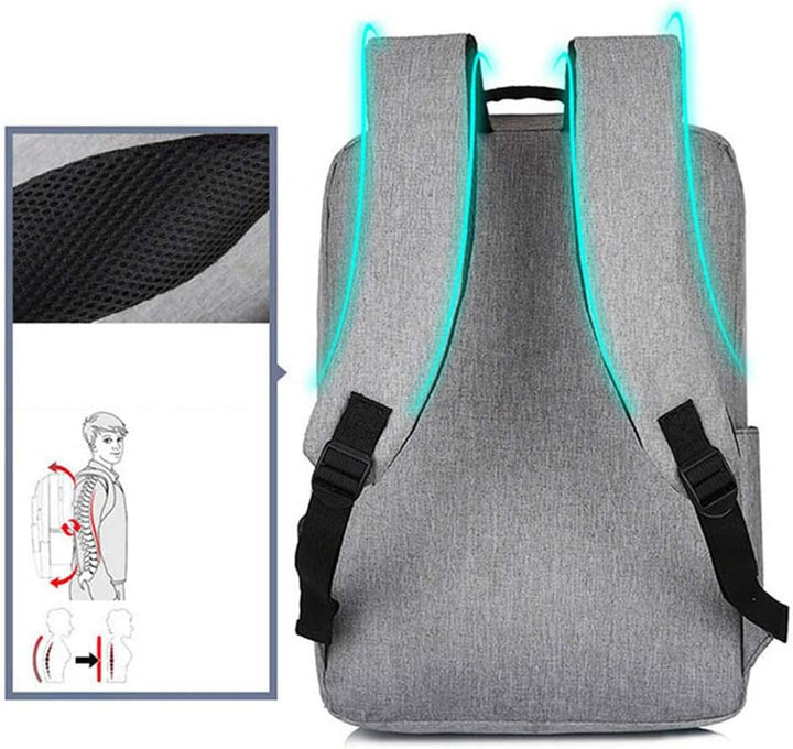 Štíhlý voděodolný batoh na notebook s USB portem