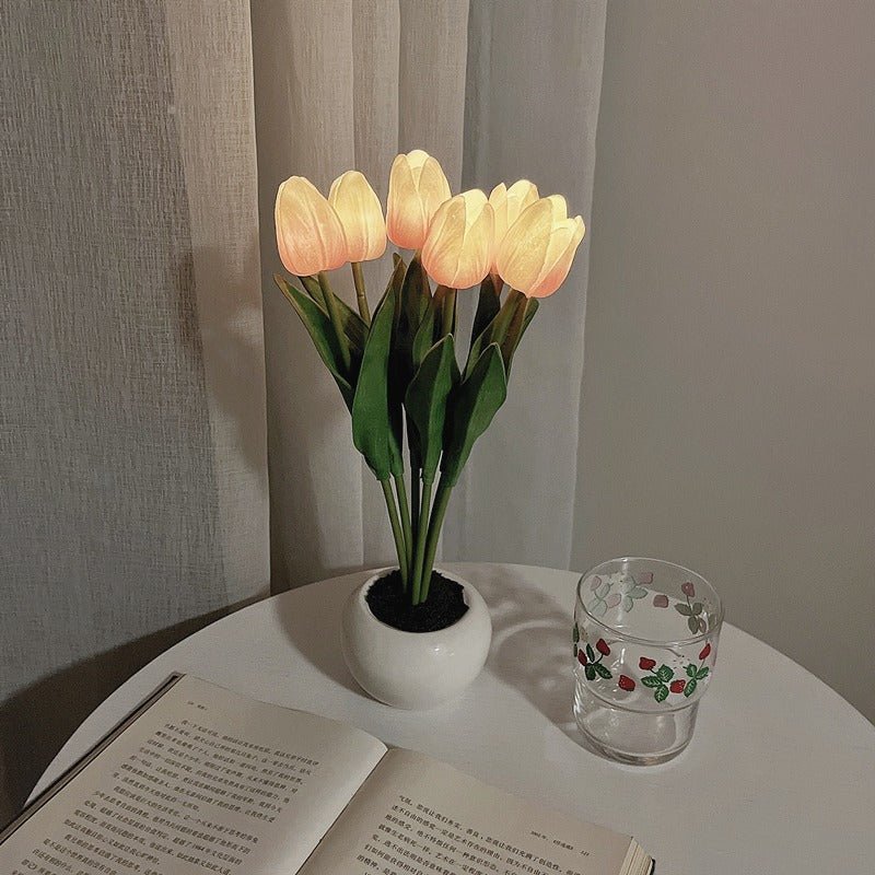 Dekorativní LED tulipánová stolní lampa – Florima