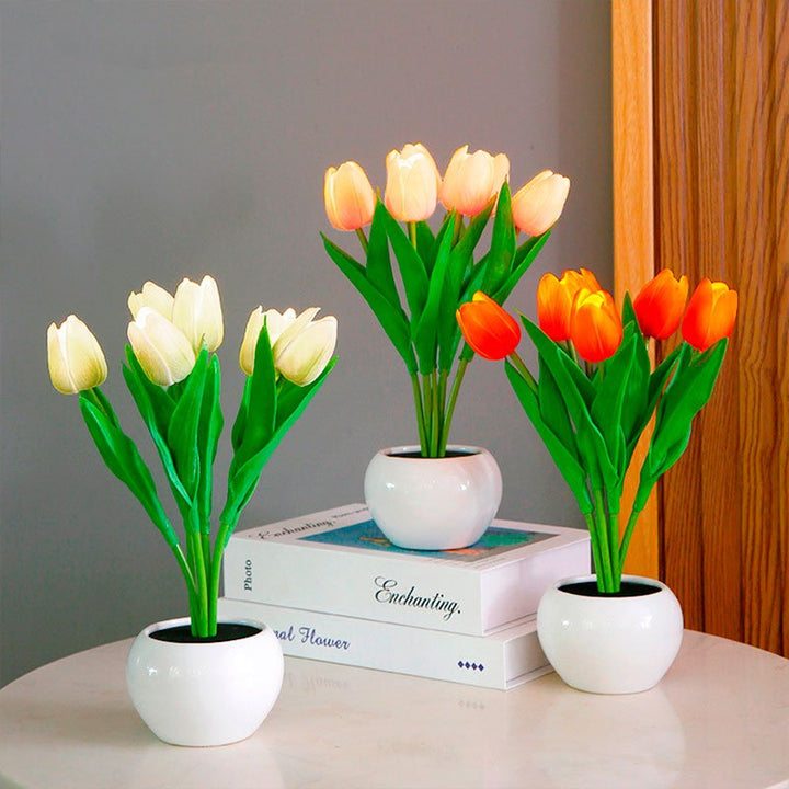 Dekorativní LED tulipánová stolní lampa – Florima
