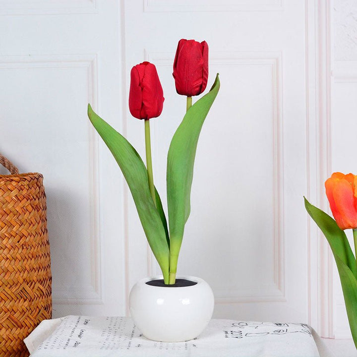 Dekorativní LED tulipánová stolní lampa – Florima