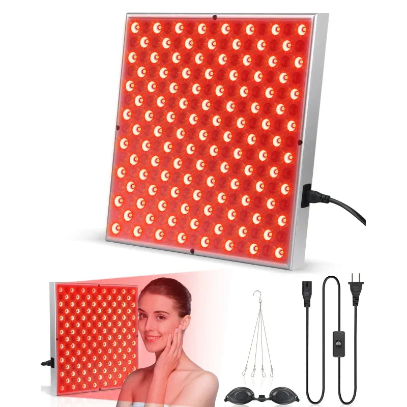 LED-Rotlicht-Therapie-Paneel für Anti-Aging, Hautpflege, 225 LEDs, Gesichtspflegegerät.