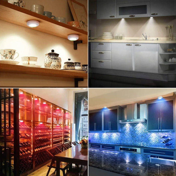 LED-Unterbauleuchten in Küche, Regal und Weinkeller, energiesparend, vielseitig einsetzbar.