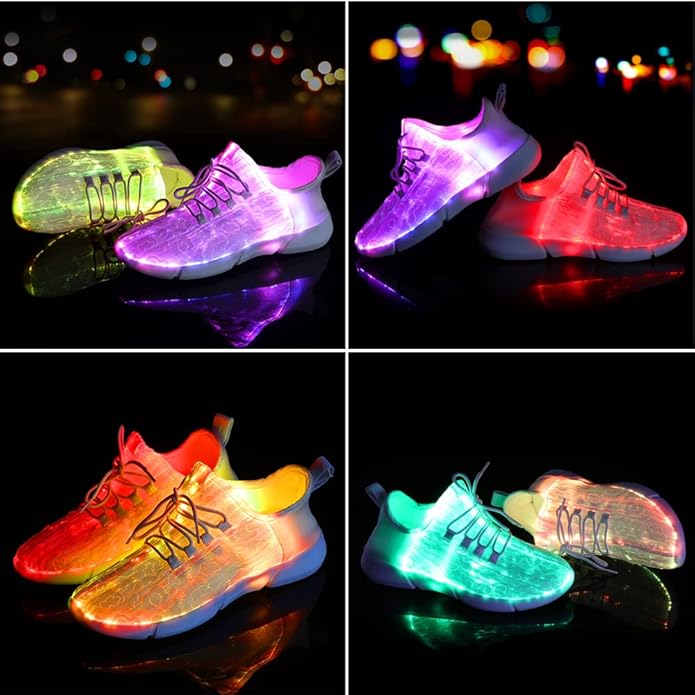LED-Sneaker für Kinder, leuchtend, mehrfarbig, Nachtbeleuchtung, modische Sportschuhe.