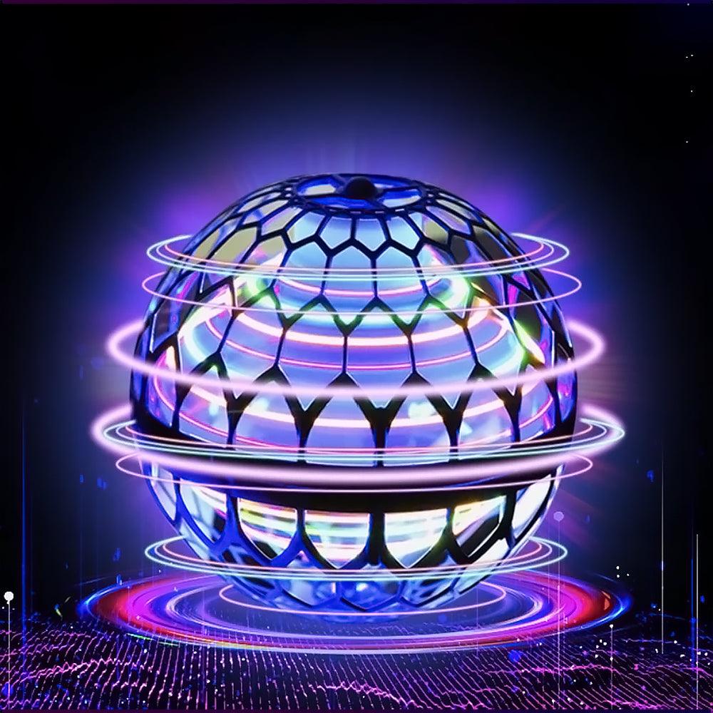 Leuchtender LED-Spin-Glider, schwebender Ball, buntes Spielzeug, futuristisches Design