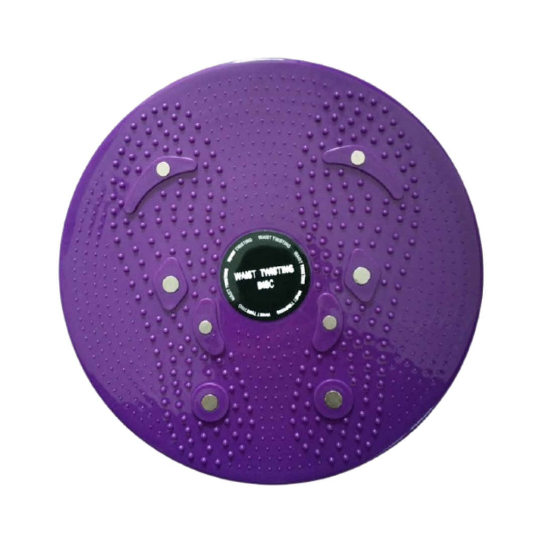 Lila Fitness-Twister-Scheibe mit Magneten, rutschfest, für Gleichgewichtstraining und Workout.