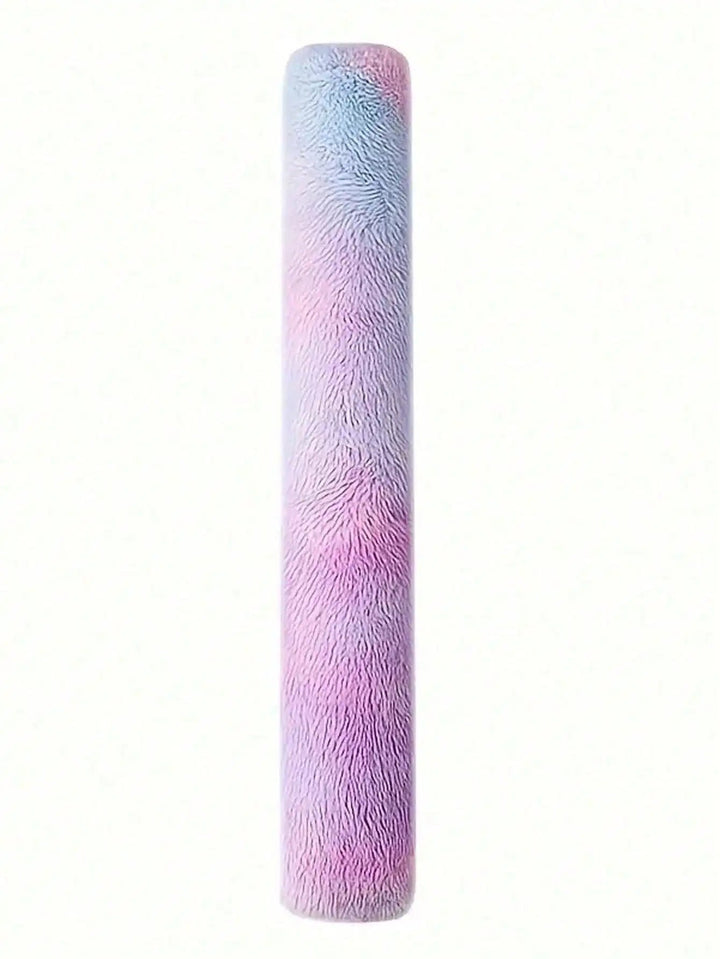 Lila Plüsch-Körperkissen, zylindrisch, pastellfarben, weich, für Schlafzimmer-Dekoration.