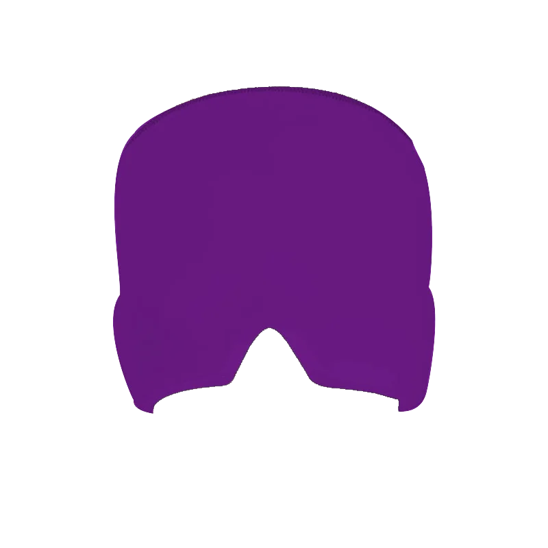 Lila Skibrille Ersatzglas, zylindrisch, UV-Schutz, kratzfest, Wintersportzubehör.