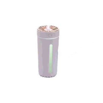 Luftbefeuchter weiß, tragbar, USB, LED-Beleuchtung, modernes Design, für Zuhause oder Büro.