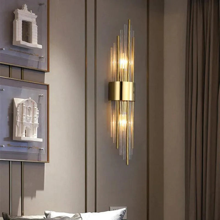 Kristalová LED nástěnná lampa - Luméra