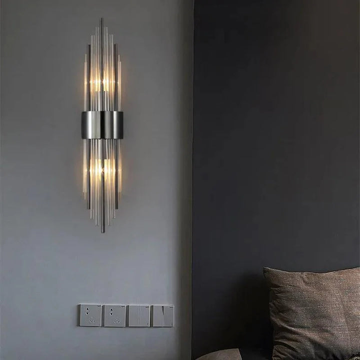 Kristalová LED nástěnná lampa - Luméra