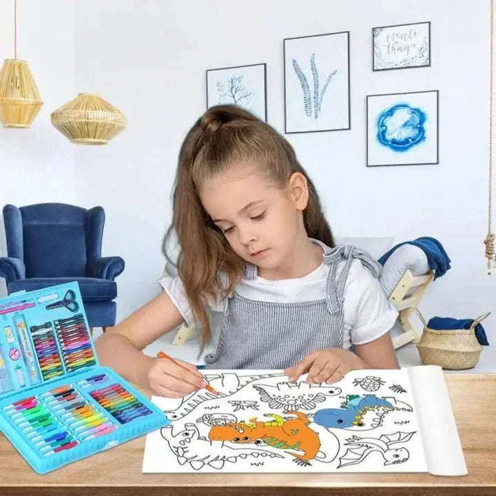 6-v-1 Kreativní set s dvojitým stojanem – Kreslící taška pro děti od 5 let