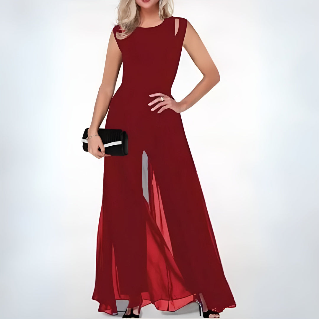 Elegantní vzorovaný overal pro ženy – Sofia v podzimním stylu