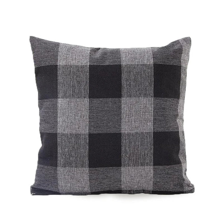 Pohodlný kostkovaný povlak na polštář v venkovském stylu – Autumn Plaid