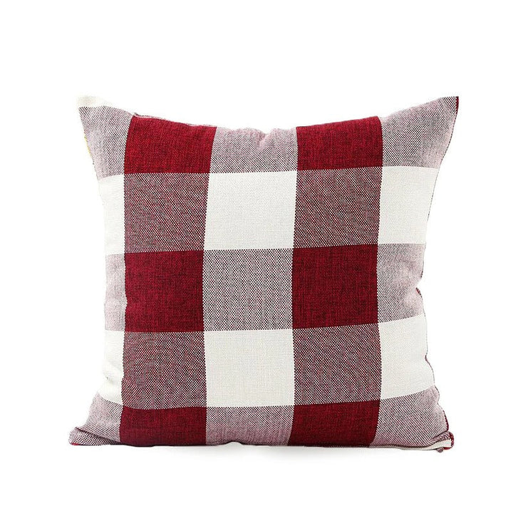 Pohodlný kostkovaný povlak na polštář v venkovském stylu – Autumn Plaid