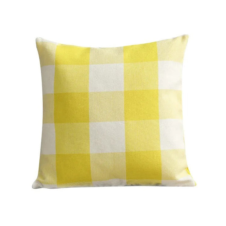 Pohodlný kostkovaný povlak na polštář v venkovském stylu – Autumn Plaid