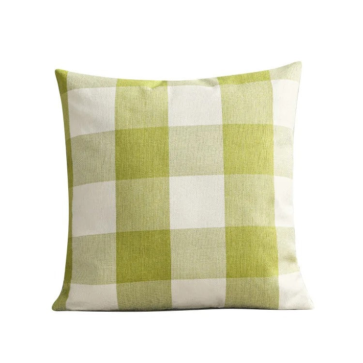 Pohodlný kostkovaný povlak na polštář v venkovském stylu – Autumn Plaid
