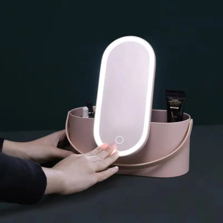 Make-up kufřík s LED zrcadlem - Lumivault